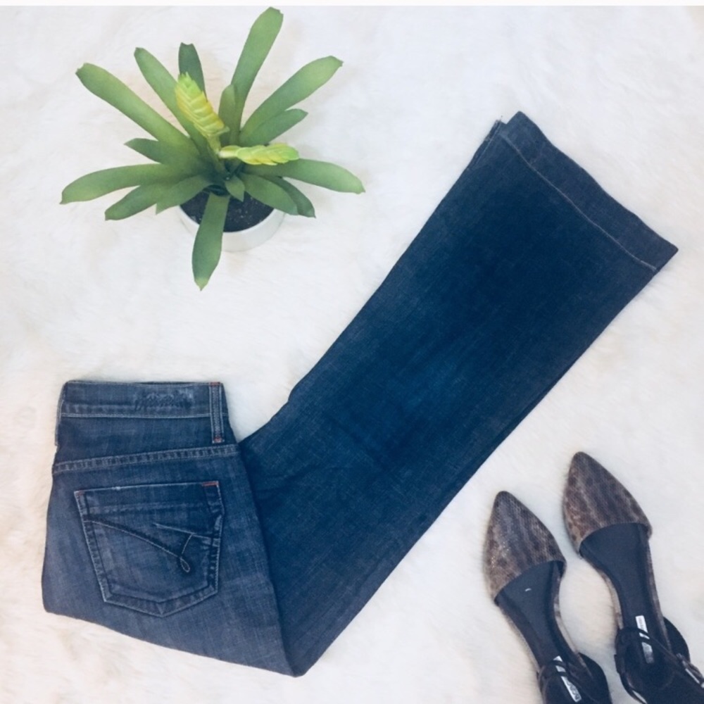 James Jeans Robyn Flare Jeans Dry Aged Denim 25